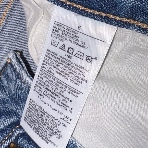 Old Navy NWT Size 6 Medium Wash High Rise OG Curvy Straight Leg Jeans - Picture 9 of 12